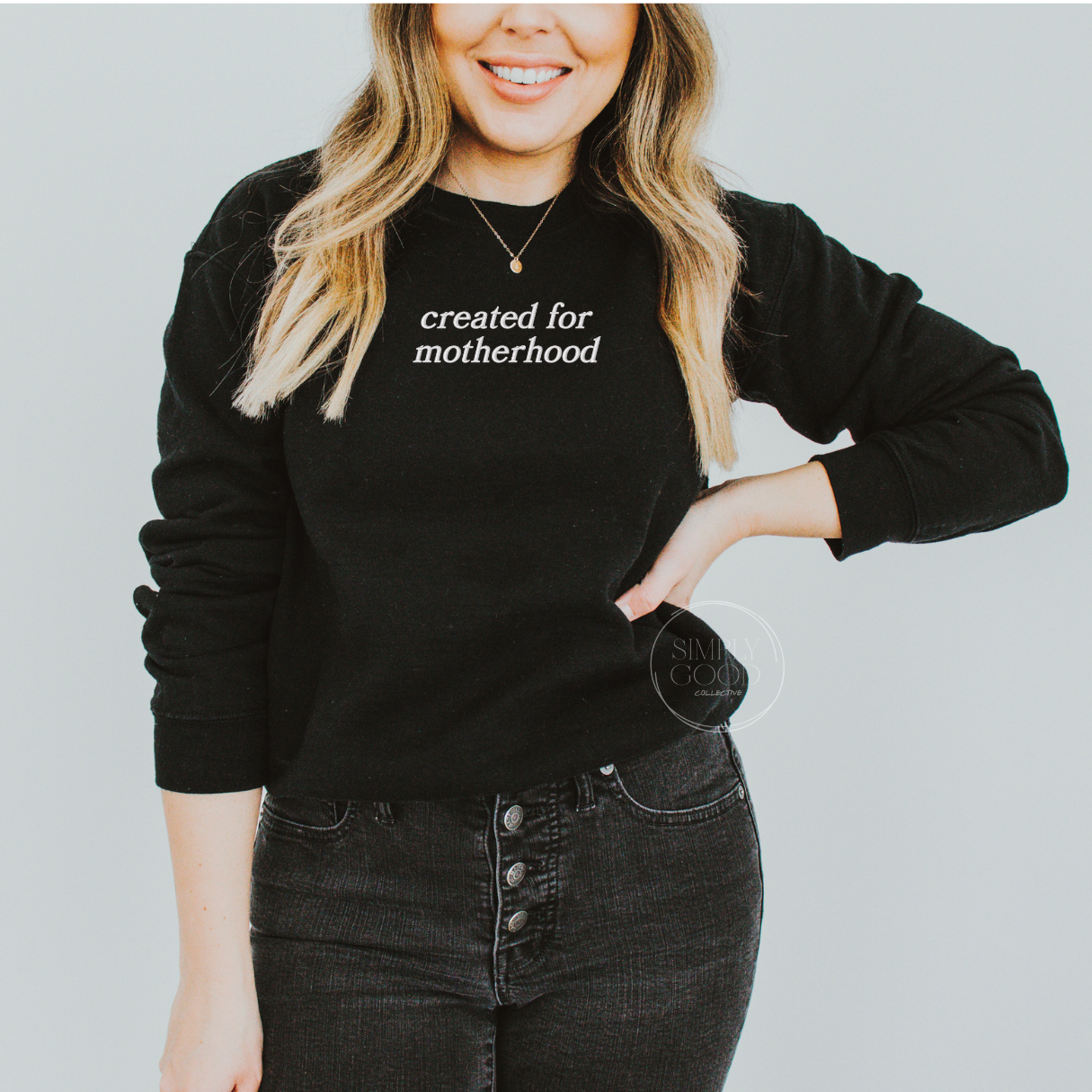 Created for Motherhood Crew Sweater