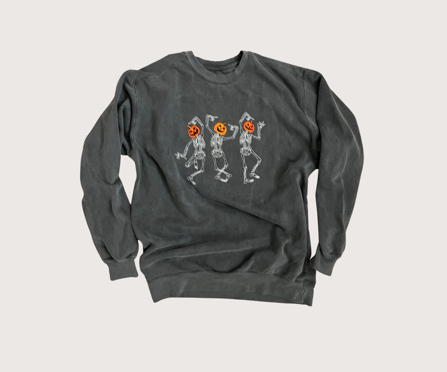 Dancing Skeleton Pumpkin Sweater