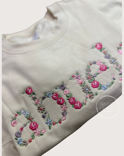 Abuela Floral Embroidered Sweater