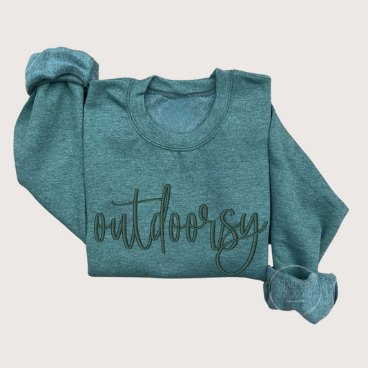 Outdoorsy embroidered sweater