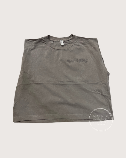 Mama Gang Muscle Shirt - Brown