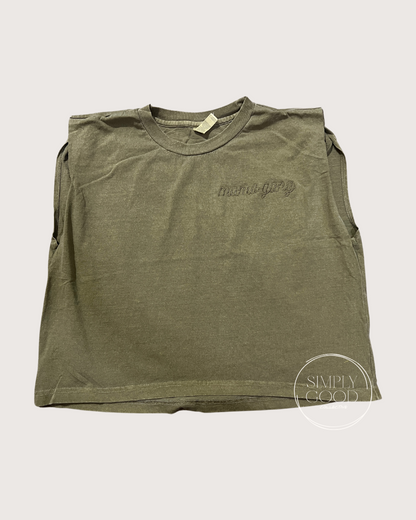 Mama Gang Muscle Shirt - Brown