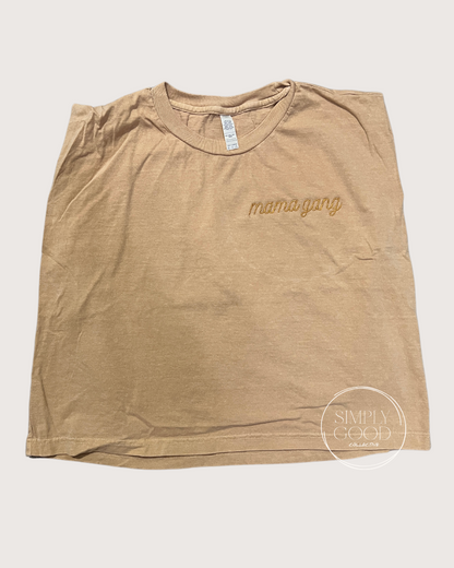 Mama Gang Muscle Shirt - Brown