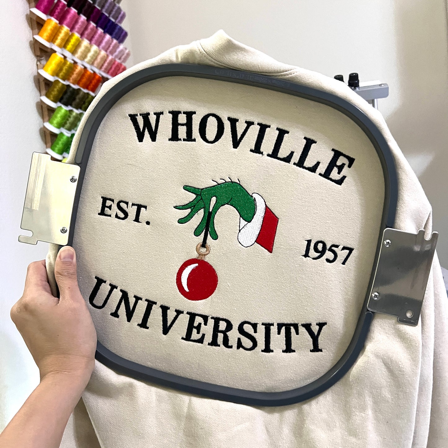 Whoville University Embroidered Sweatshirt