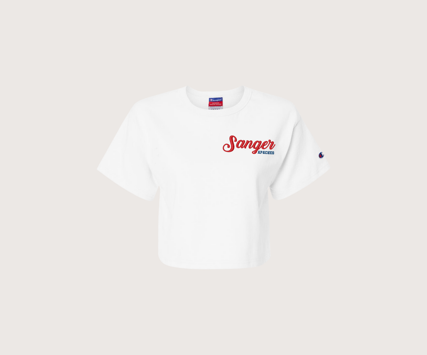 School Embroidered Custom Tee - White