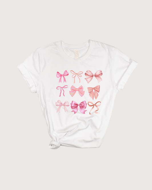 Coquette Bow Tee - White