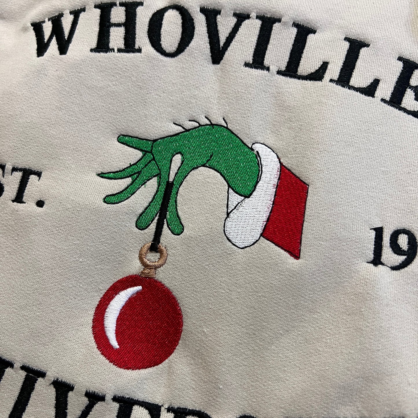 Whoville University Embroidered Sweatshirt