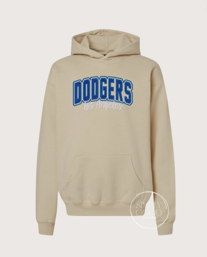 Dodgers embroidered glitter crew sweater