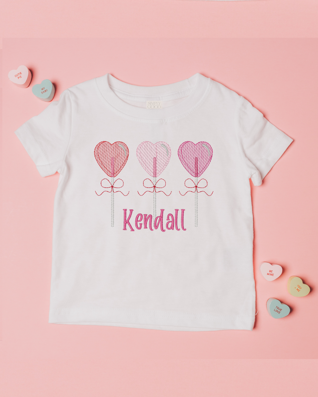 Lollipop Name Embroidered Tee