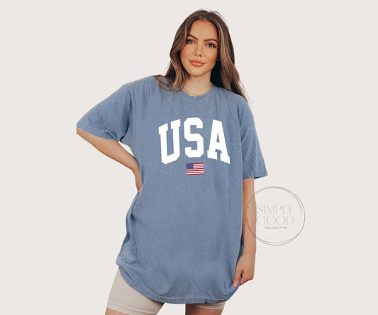 USA Tee - Blue