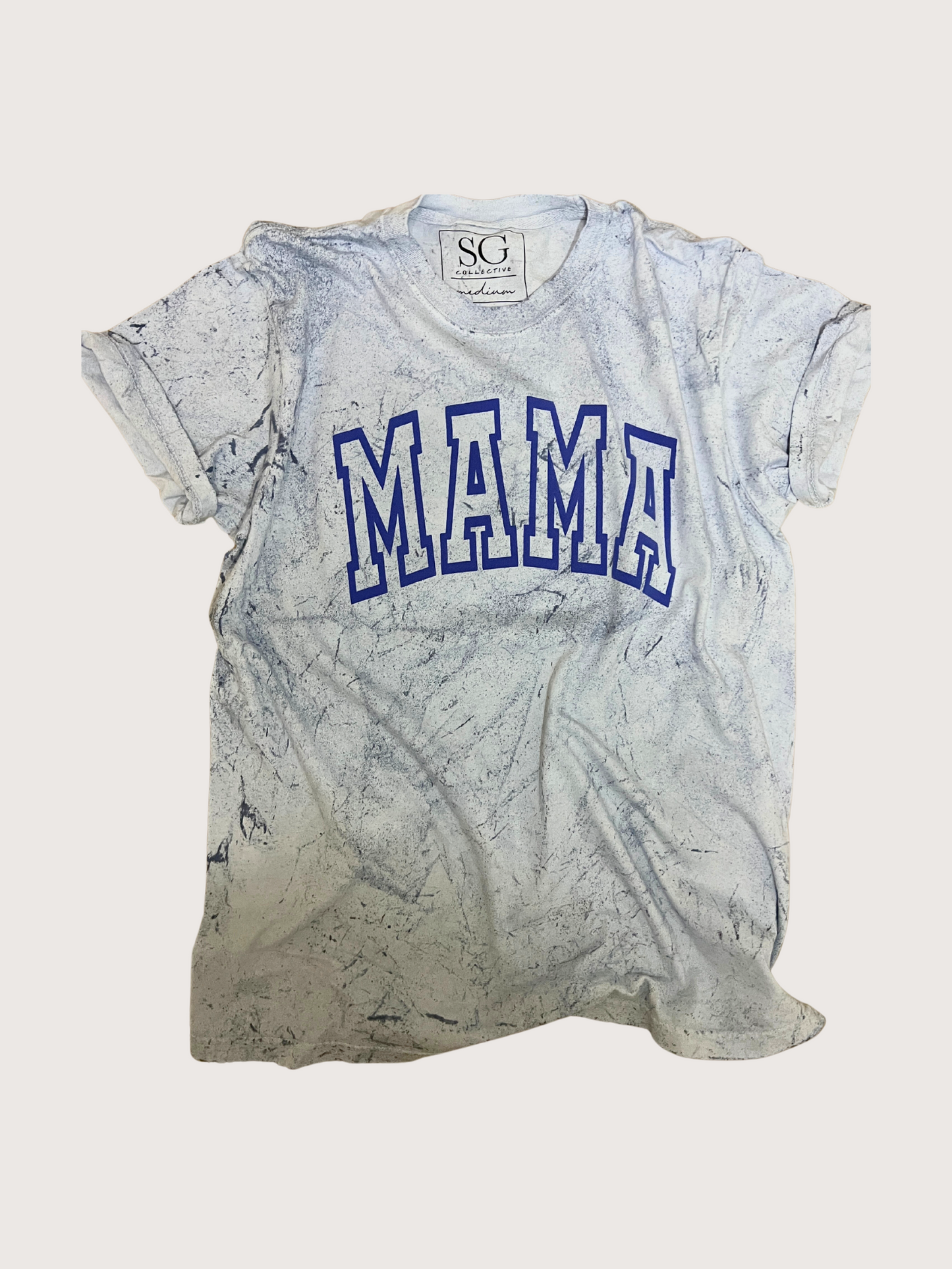 Mama Grunge Tee - Lighting Blue