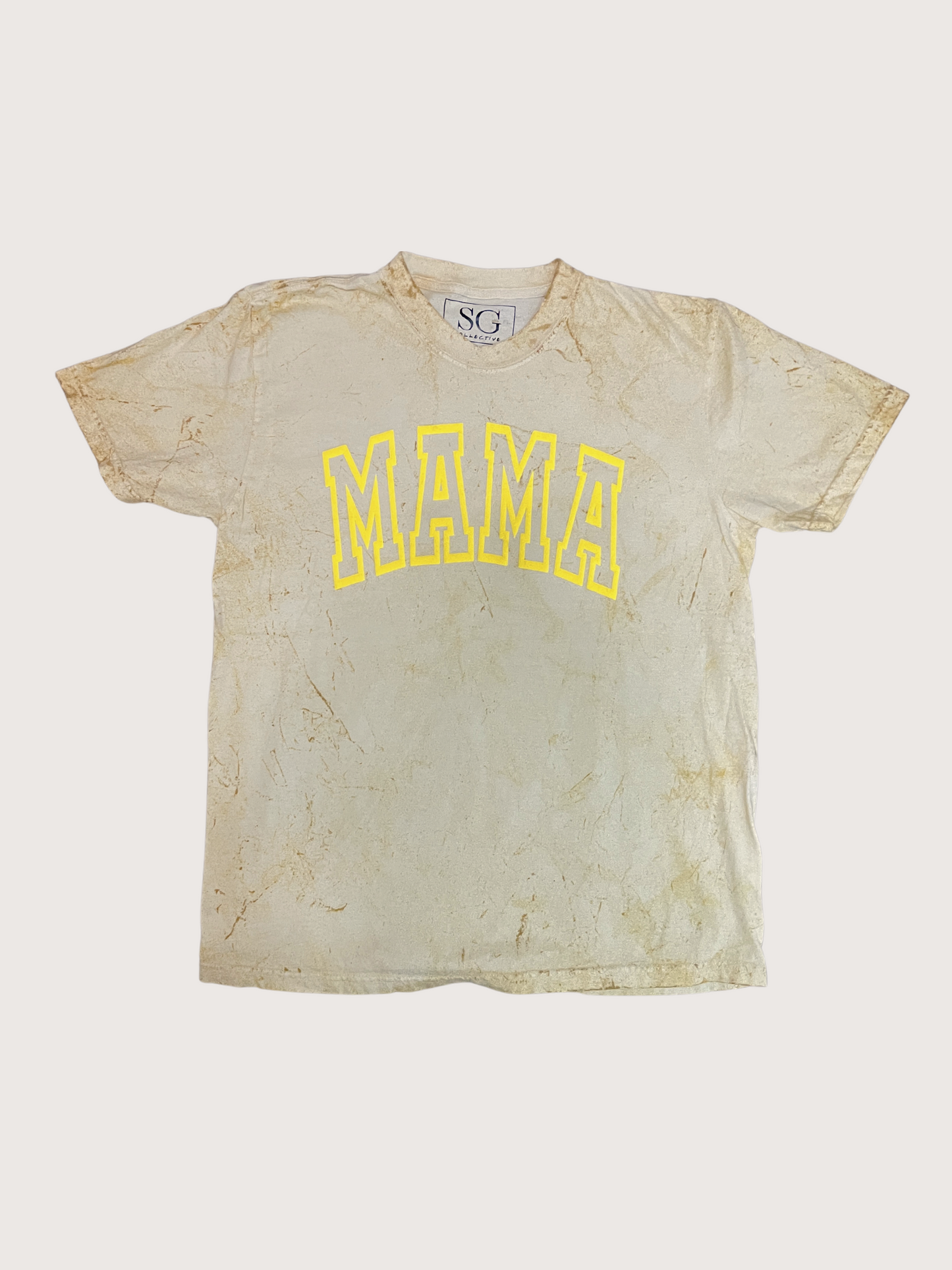 Mama Grunge Tee - Light Goldenrod