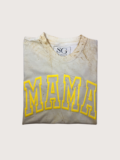 Mama Grunge Tee - Light Goldenrod