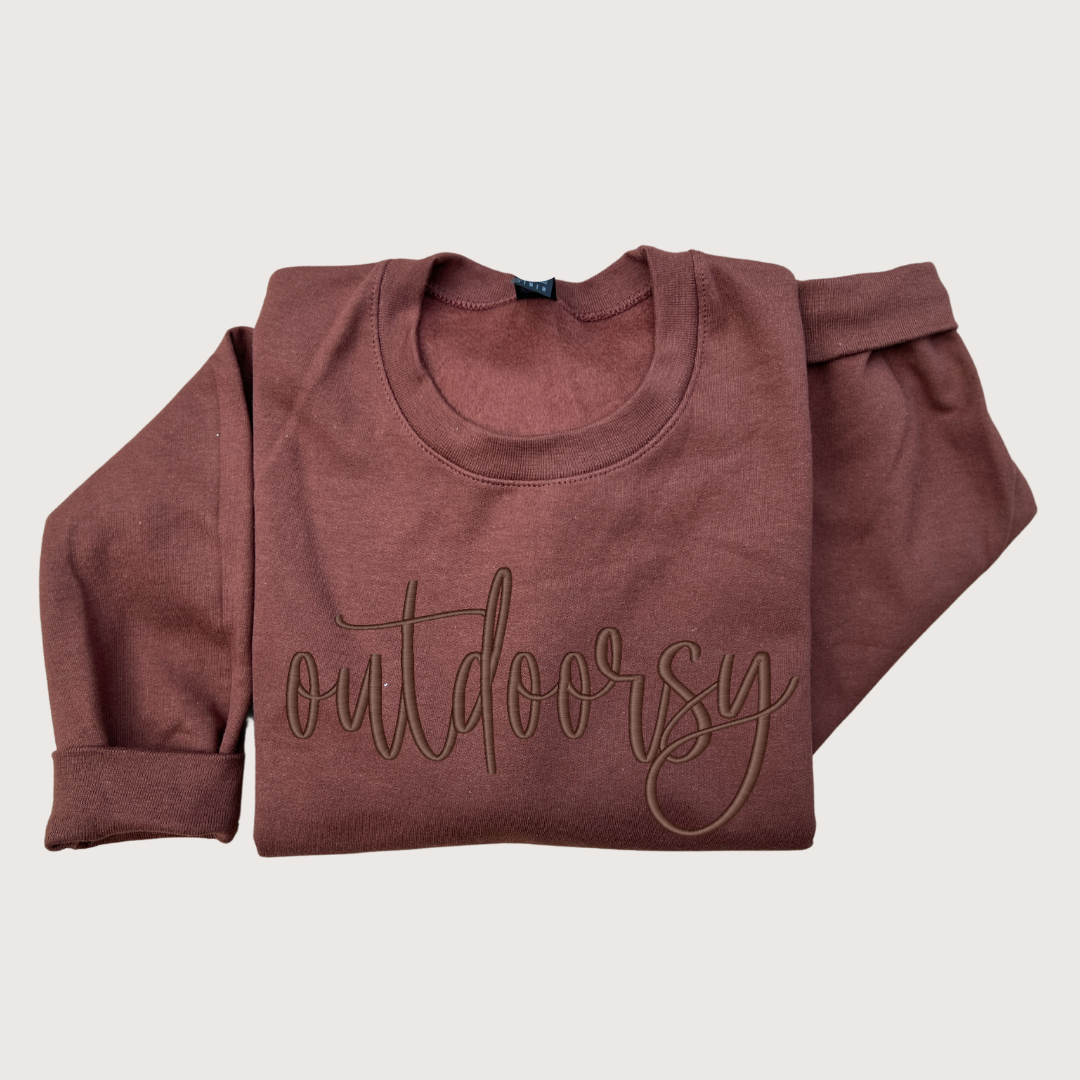 Outdoorsy embroidered sweater